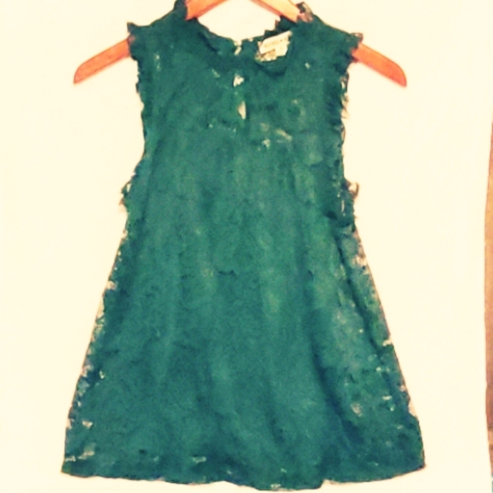 NWOT Emerald green stretch lace top. Inspired Hearts. Made in USA 🇺🇸.